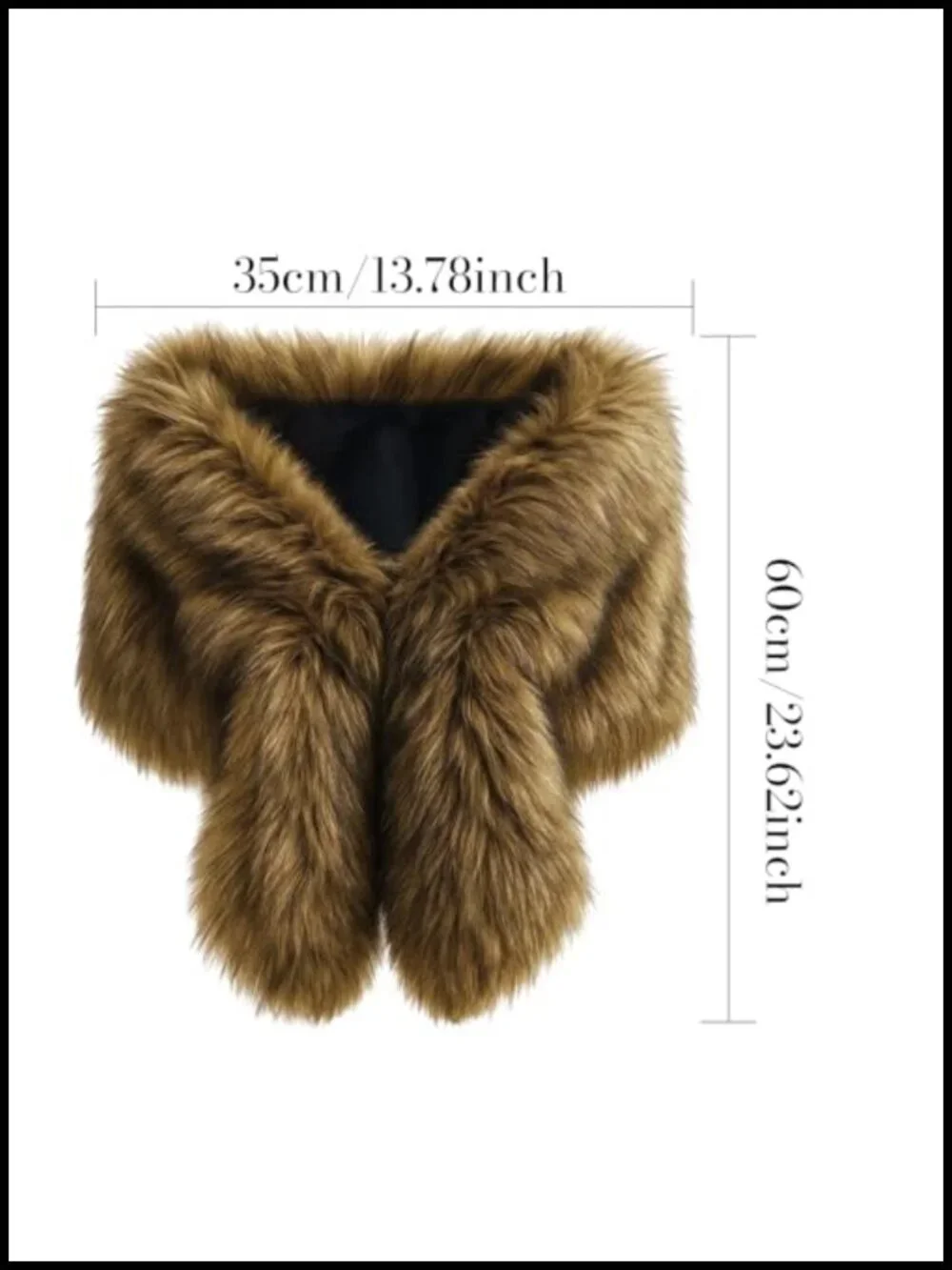 2 Pcs Faux Fur Shawl Wrap Winter Stole Shrug Cape Bride Bridesmaid Party